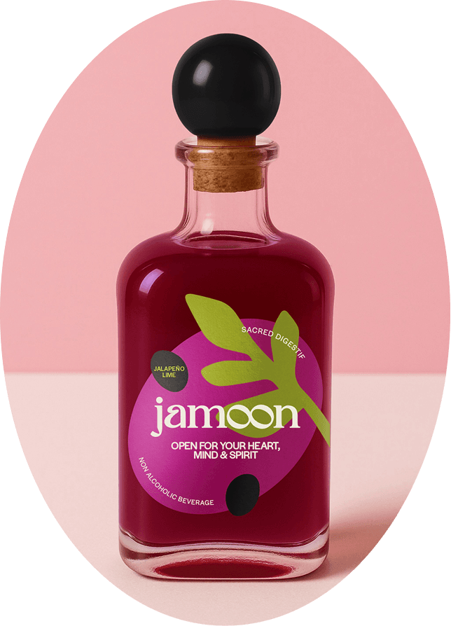Jamoon bottle on pink