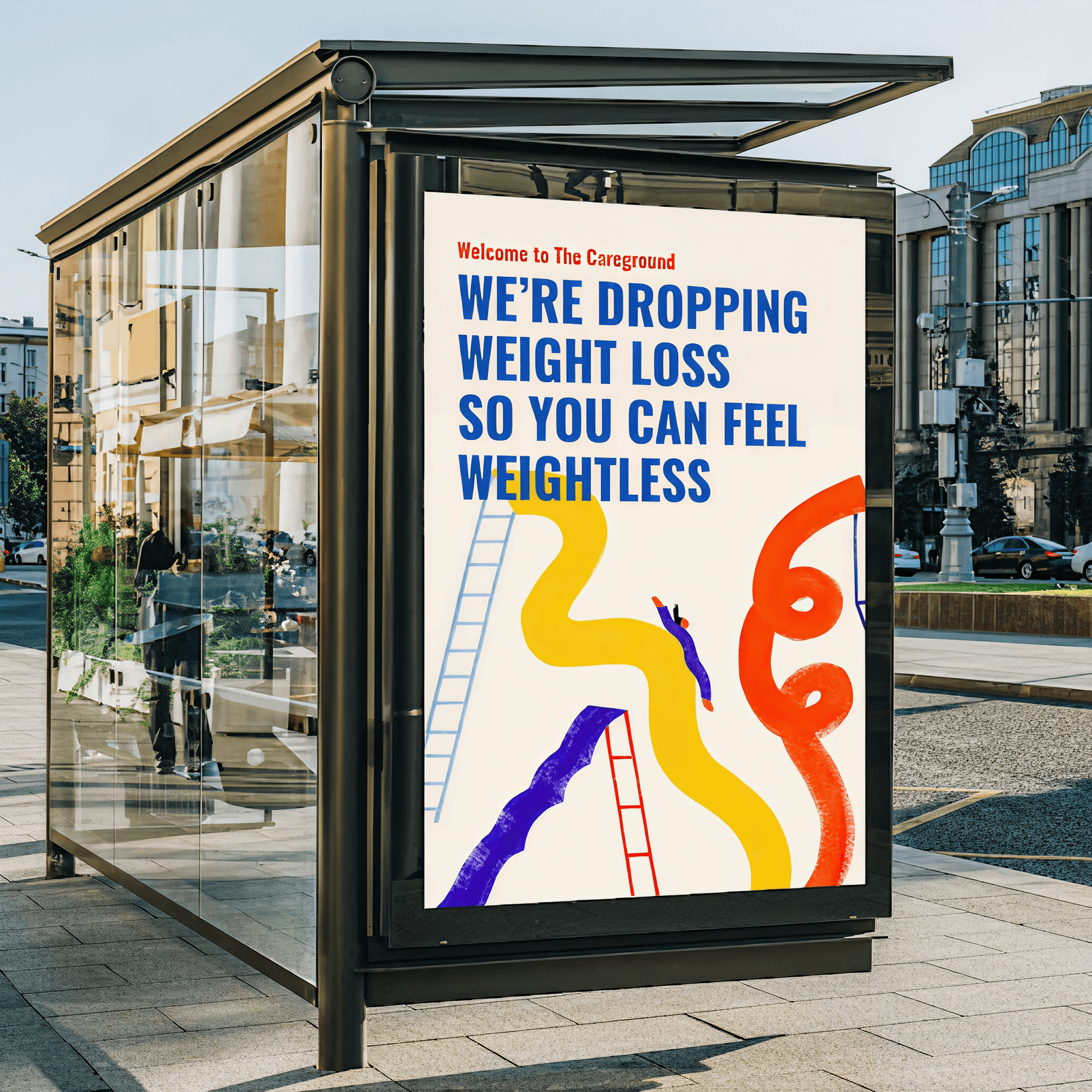 Street ad campaign poster
